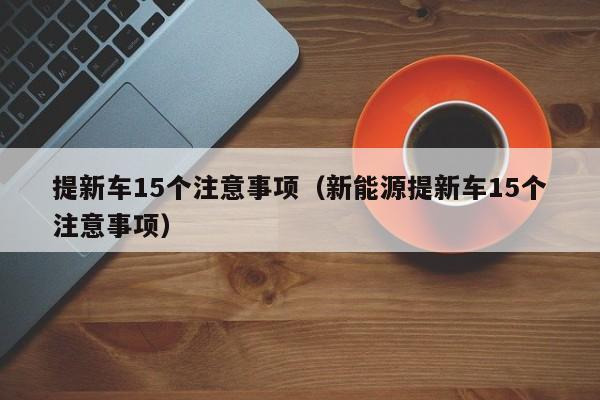 提新车15个注意事项（新能源提新车15个注意事项）
